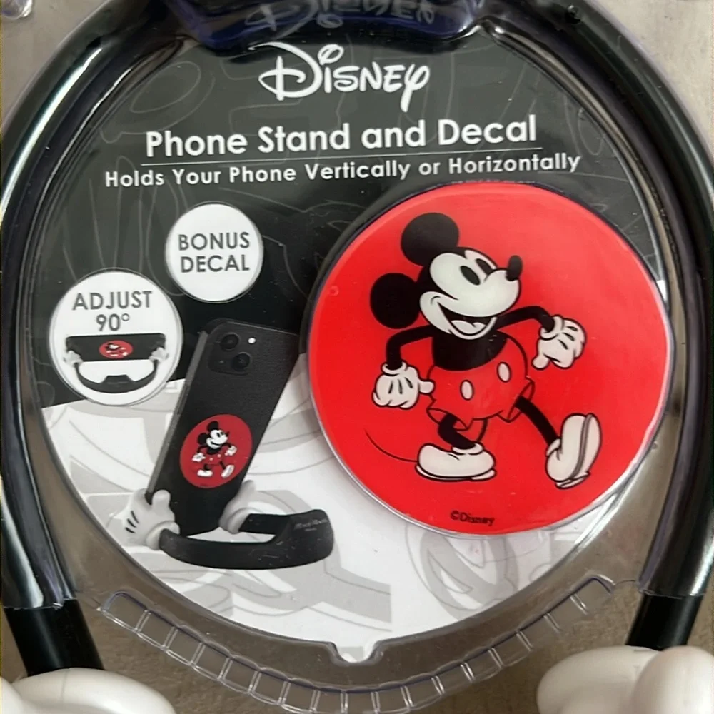 New Disney Mickey Mouse Phone Stand and Decal